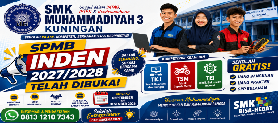 Ayoo segera Daftar Inden dengan Fasilitas Gratis SPP, Bangunan dan Uang alat